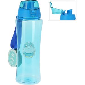 Home & Styling Sportfles/Drinkfles Dino 650ml - Blauw