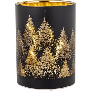 Cosy & Trendy Tafellamp - Zwart - Bomen - H12cm - LED - Rond