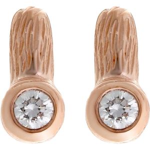Orphelia - Stud Oorbellen - Roze - 925 Sterling Zilver