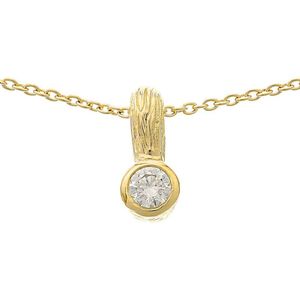 Orphelia - Dames Ketting met Pendant - Goud - 925 Sterling Zilver