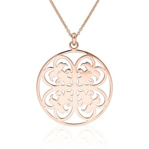 Orphelia Pendant + Chain Big Circle Rose ZH-6035/1