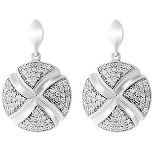 Orphelia Oorbel Circle Zirconium Sterling Zilver 925