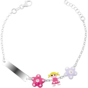 Orphelia - Dahlia - Kinderarmband - Zilver - 925 Sterling Zilver