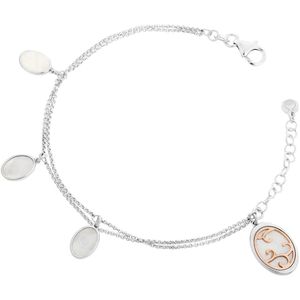 Orphelia - Jarina - Armband - Zilver/Roze - 925 Sterling Zilver