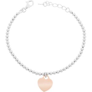 Orphelia - Izabella - Armband - Zilver/Rosegoud - 925 Sterling Zilver