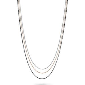 Orphelia - Dames Necklace - Goud/Zilver/Roos - 925 Sterling Zilver