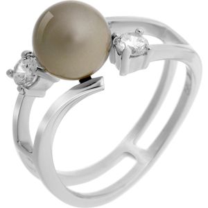Orphelia ZR-7119/PL/56 Zilver Ring Platinum plated Pearl Zirconium