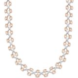 Orphelia - Tweekleurige Ketting - Zilver - Rosé - 925 Zilver - Cubic Zirconia