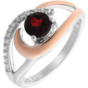 Orphelia - Vrouwen Ring - Zilver/Rosé - 925 Sterling Zilver