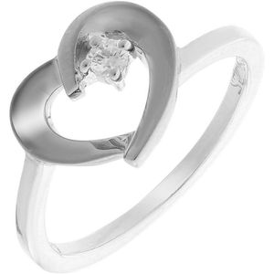 Orphelia ZR-7370/52 - Ring Heart - Zilver 925 - Zirkonium - Maat 52