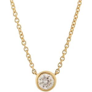 Orphelia KD-2034/1 - Ketting Solitaire - 18 Karaat Geelgoud / Diamant 0.14 ct - 42 cm