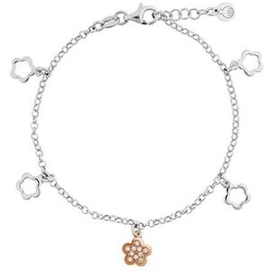 Orphelia - Nixie - Armband - Zilver/Roze - 925 Sterling Zilver