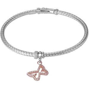 Orphelia - ZA-7397 - Armband - Zilver/Roze - 925 Sterling Zilver