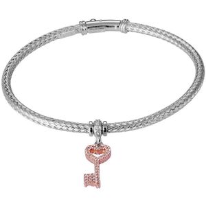 Orphelia - ZA-7399 - Armband - Zilver/Roze - 925 Sterling Zilver
