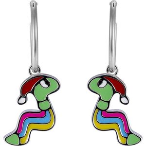 Orphelia ZO-7454 - Oorhangers Snake - Zilver 925 - 3 cm