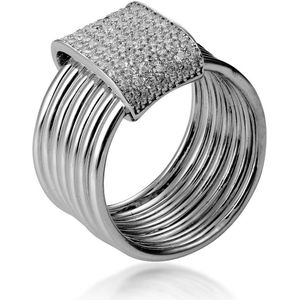 Orphelia - Zilveren Ring - 925 Sterling Zilver - Zilver