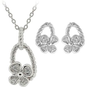 Orphelia SET-6020 - Ketting(en) met oorbel(len) - Zilver 925