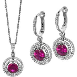 Orphelia SET-7049 - Ketting(en) met oorbel(len) - Zilver 925