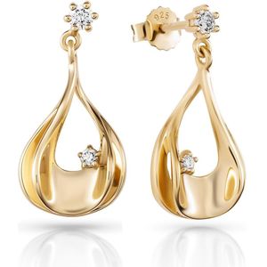 Orphelia  ZO-7524/G - Oorhangers - Zilver 925 - Zirkonia - 2.2 cm