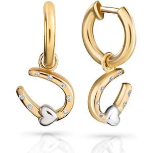 Orphelia - Aurora - Dames Oorbellen - Zilver/Goud - 925 Sterling Zilver