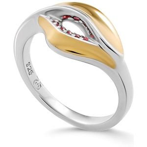 Orphelia - Anet - Ring - Zilver/Goud - 925 Sterling Zilver
