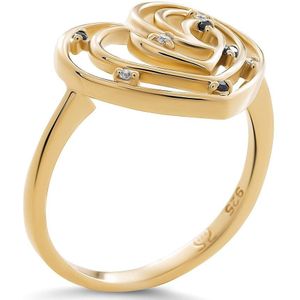 Orphelia - Euphoria - Ring - Goud - 925 Sterling Zilver