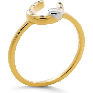 Orphelia - Aurora - Dames Ring - Zilver/Goud - 925 Sterling Zilver