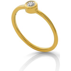 Orphelia - Classic - Damesring - Goud - 925 Sterling Zilver