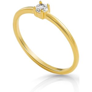 Orphelia - Solitaire - Ring - Goud - 925 Sterling Zilver