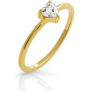 Orphelia - Love - Damesring - Goud - 925 Sterling Zilver