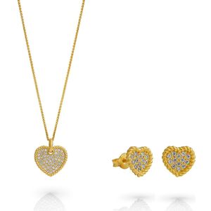 Orphelia SET-7566/G - Ketting(en) met oorbel(len) - Zilver 925