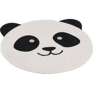 Tapijt Pandakopje, zwart/wit, Lengte 70 cm,  Hoogte 67 cm