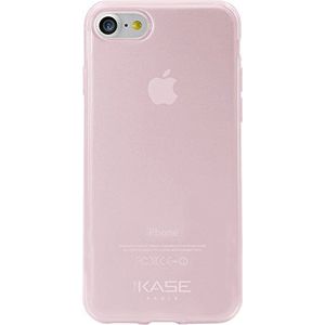 The Kase Paris Ultradunne siliconen hoes voor iPhone 7, transparant/roze
