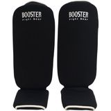 Booster Fight Gear elastische scheenbeschermers - Zwart - XL