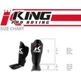 King Pro Boxing - SG-2 Scheenbeschermers - Zwart - M