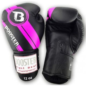 Booster (kick)bokshandschoenen Foil V3 Zwart/Roze 14oz