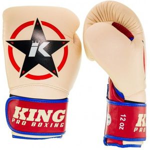 King (kick)bokshandschoenen Vintage 1 Beige 10oz