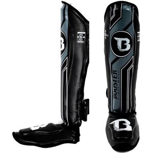 Booster Fightgear scheenbeschermers - BSG V9 BLACK/GREY - M