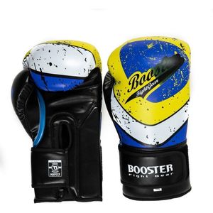 Booster (kick)bokshandschoenen Vortex 2 Blauw/Geel/Wit 10oz