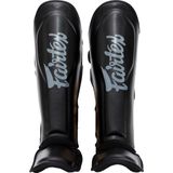 Booster x Fairtex Scheenbeschermers Zwart/Grijs Large