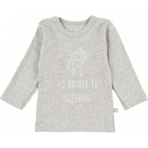 Plum Plum - T-shirt lange mouwen - Monkey - Lichtgrijs