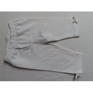 Legging - Meisje- Effen wit - Wit strikje - 3 maand 62