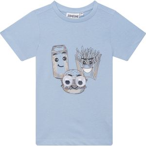 Someone - T-Shirt - Pastel Blue - Maat 128