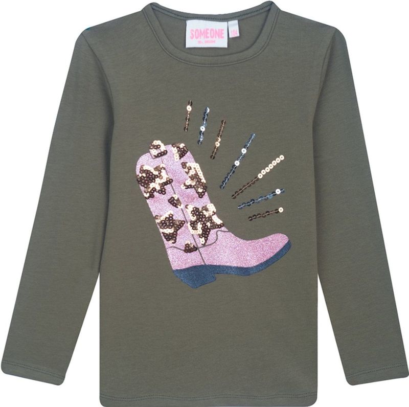 Someone meisjes longsleeve - Groen