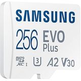 Samsung EVO Plus MicroSDXC – Geheugenkaart – 256 GB + Adapter