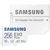 Samsung EVO Plus MicroSDXC – Geheugenkaart – 256 GB + Adapter