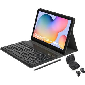 Samsung - Galaxy Tab S6 Lite - Tablet - Grijs - 64 Gb - Wifi - Inclusief Keyboard Cover en Buds FE