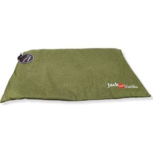 Jack And Vanilla Waterproof benchmat - Maat M - L73xB45 cm - Hondenmat - Bench mat - Honden kussen - Bench kussen - Benchkussen - Hondenkussen - Groen