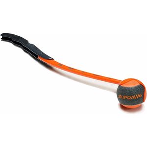 Gigwi Balwerper inklapbaar met tennisbal - Ballenwerper - Ballen werper - Werpstok - Balwerper hond - Tennisbalwerper - Werpstick - Oranje