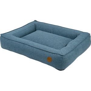 JACK AND VANILLA - Orthopedisch hondenbed JV Hampton - Randmand voor honden met kwetsbare gewrichten - Petrol, M, 80 x 65 cm